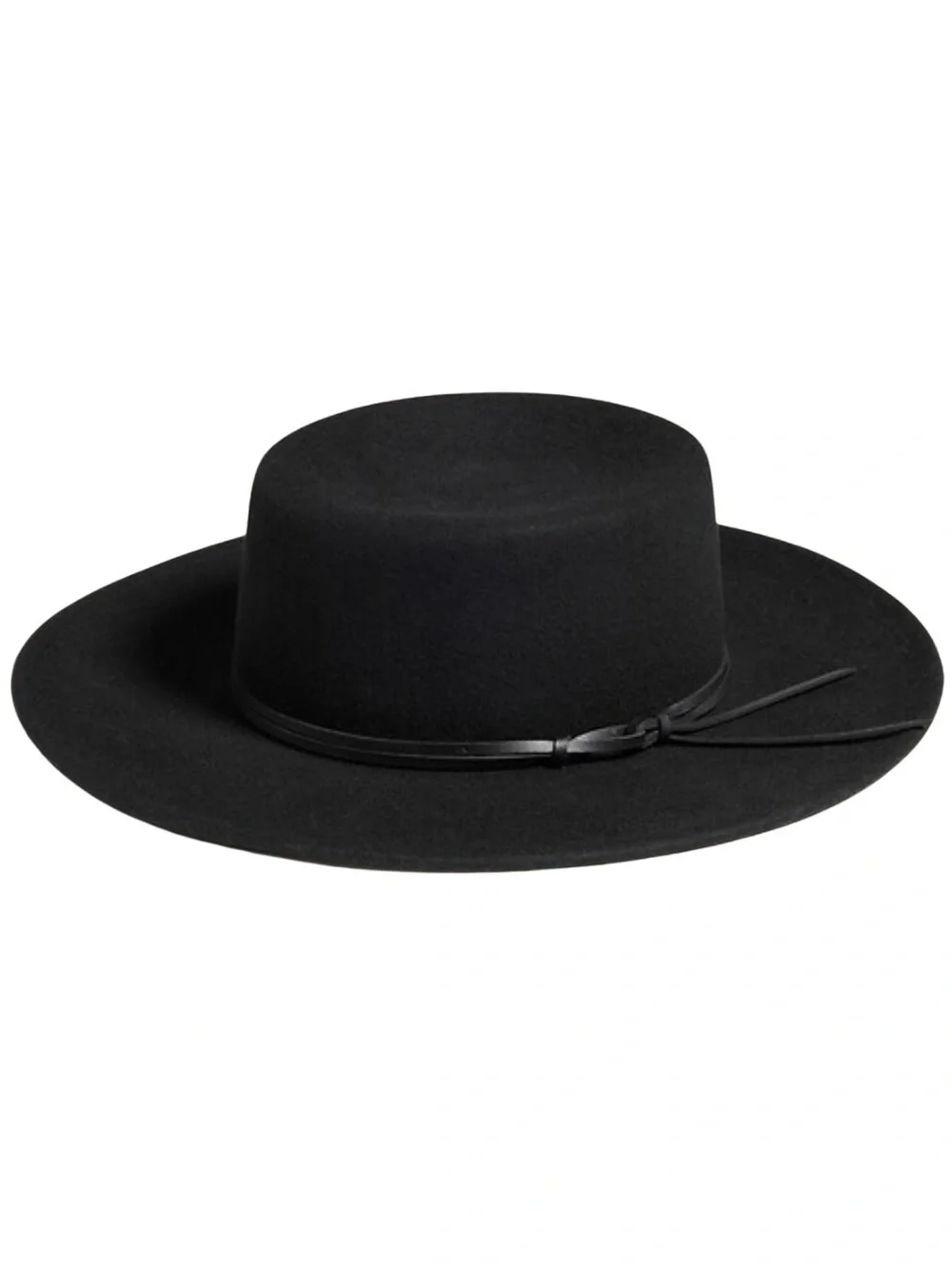 Banana Republic Black Bolero Wool Hat SZ M/L Fedora Chic Unisex NWT